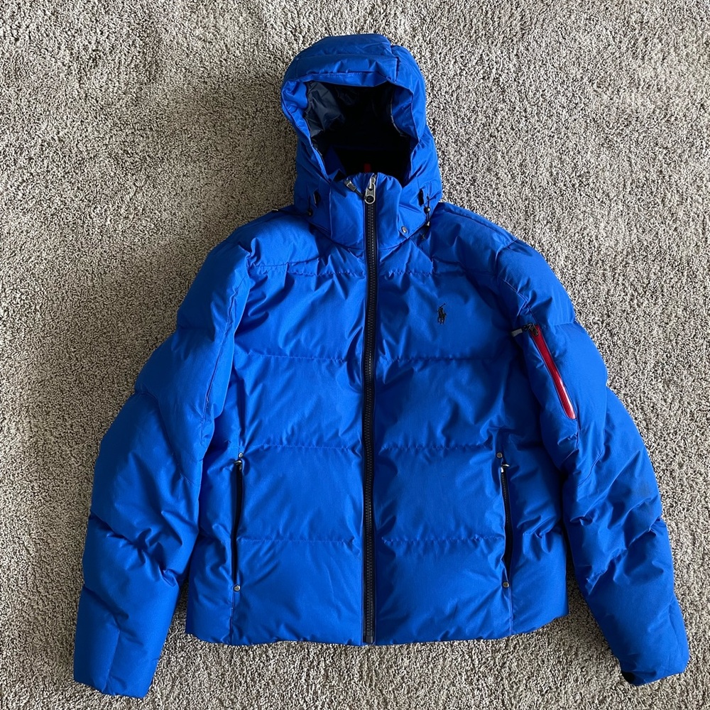 Polo by Ralph Lauren Blue Puffer Jacket with Hood